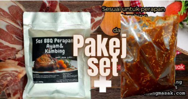 Pakej Set Sos Perap BBQ dan Sos Blackpepper